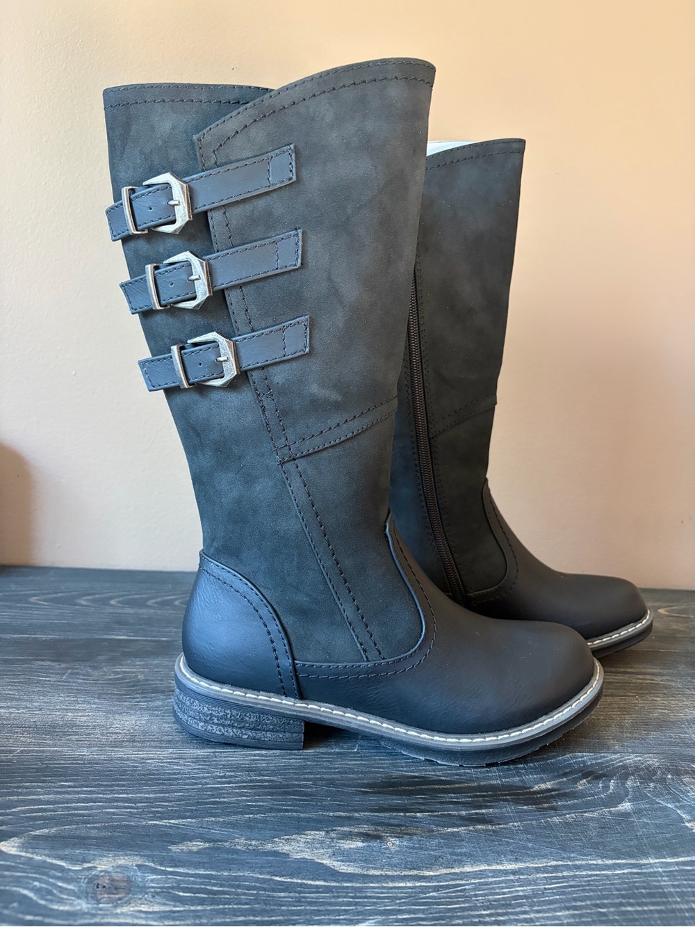 GC Nichole Moto Boots Black Sz 6 NEW